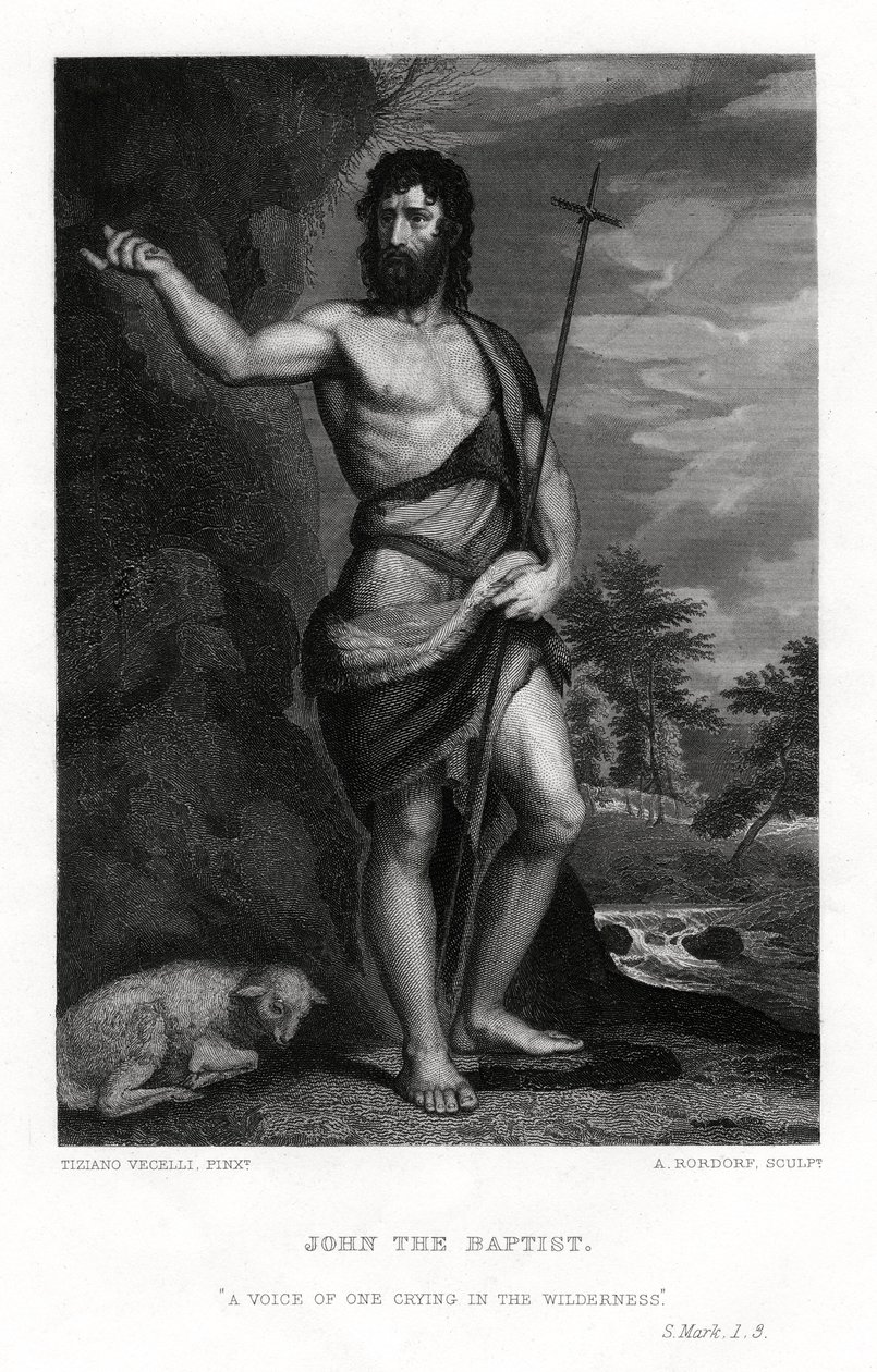 Jan Chrzciciel, XIX w. autorstwa A. Rordorf
