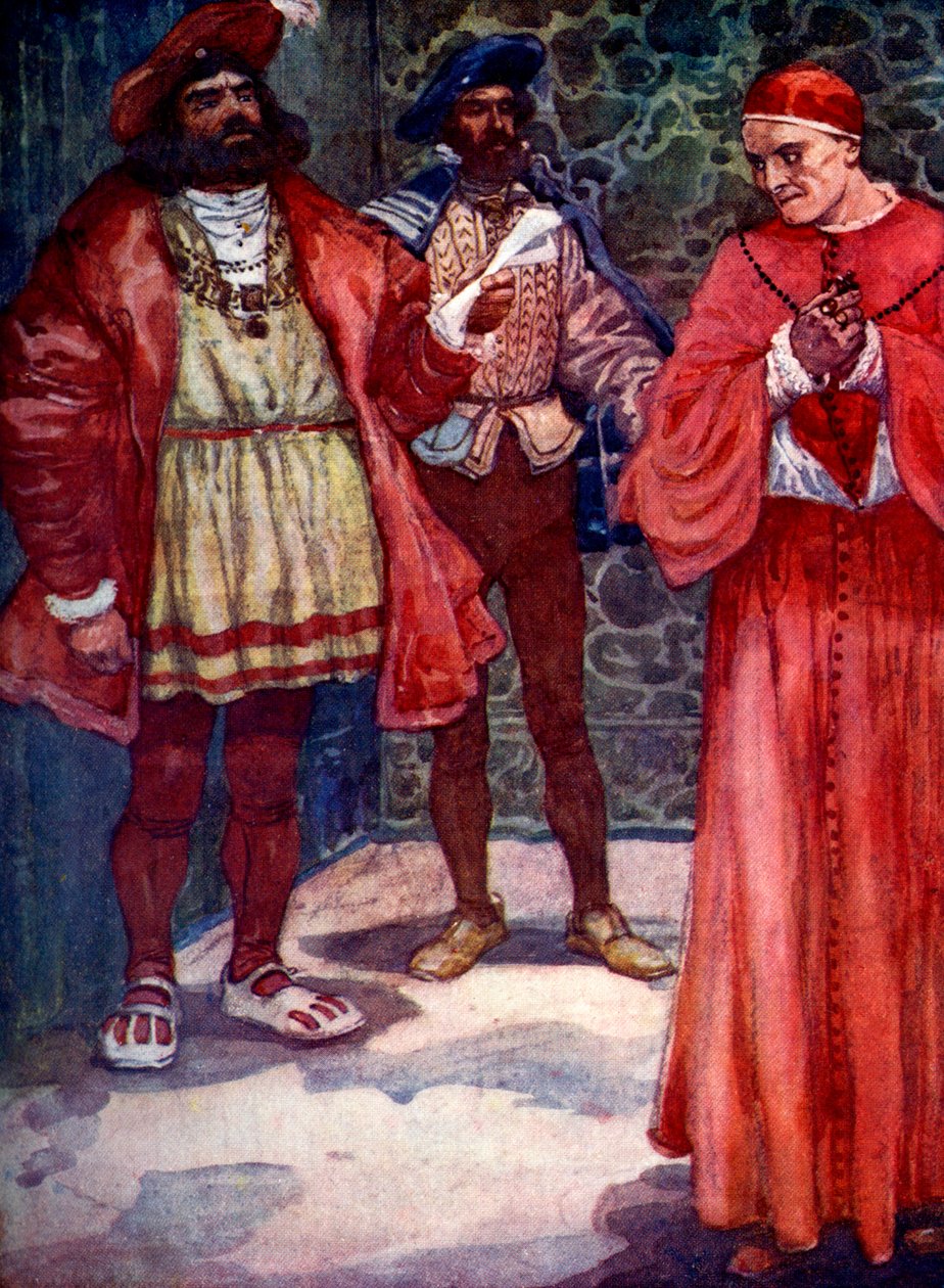 Henry odesłał Wolseya z sądu, ok. 1529, 1905. autorstwa A. S. Forrest