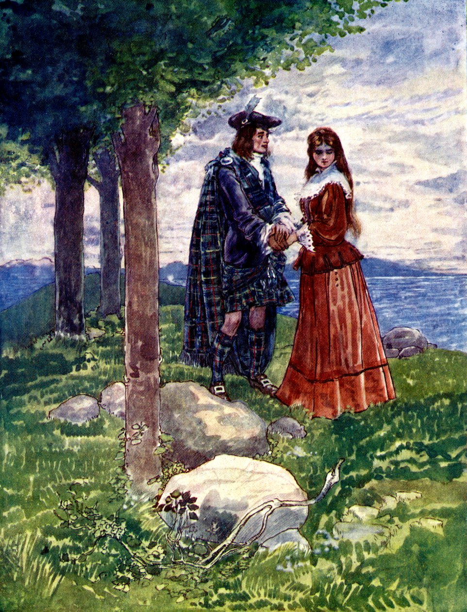 Pożegnali się smutno, 1746, 1905. autorstwa A. S. Forrest