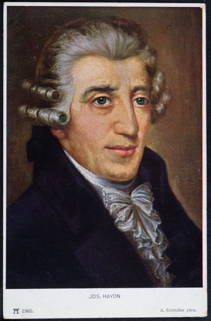 Portret Franciszka Józefa Haydna (1732-1809), 1905 autorstwa A. Schindler