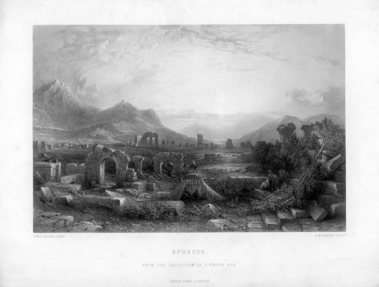 Efez, Turcja, XIX wiek. autorstwa A. Willmore