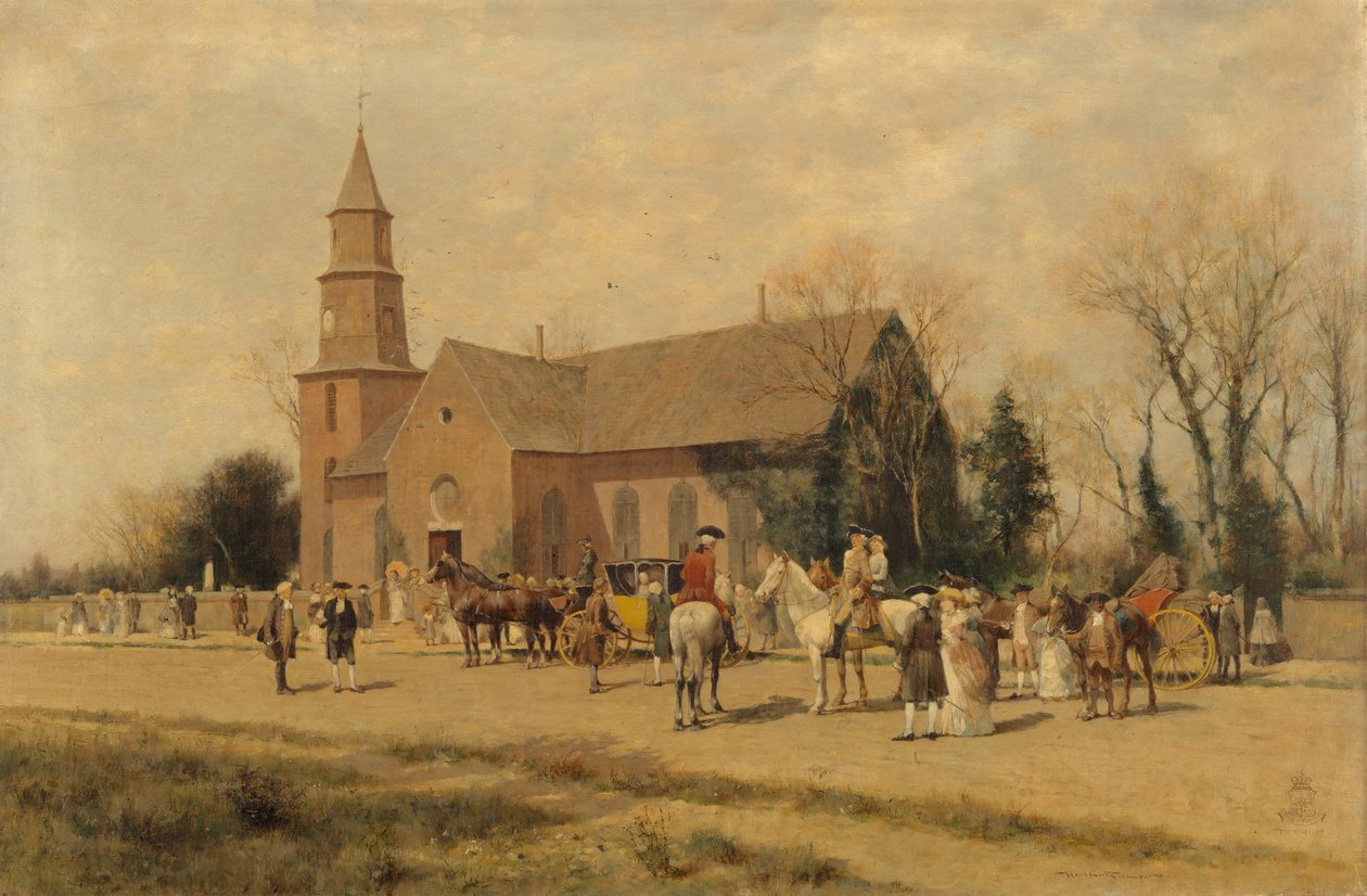 Old Bruton Church, Williamsburg, Virginia, w czasach Lorda Dunmore