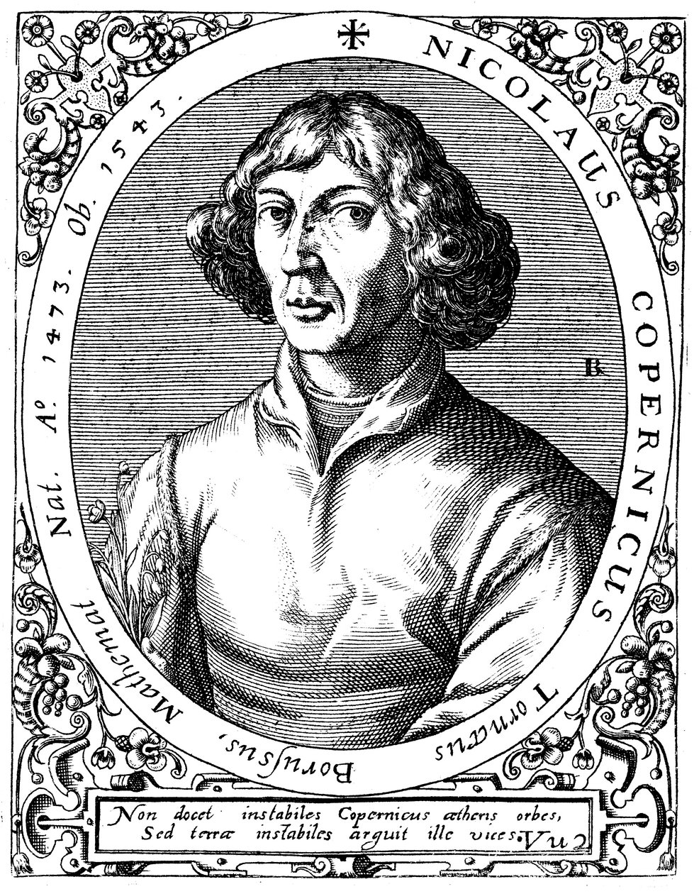 Mikołaj Kopernik, polski astronom, 1645 autorstwa A. de Bry