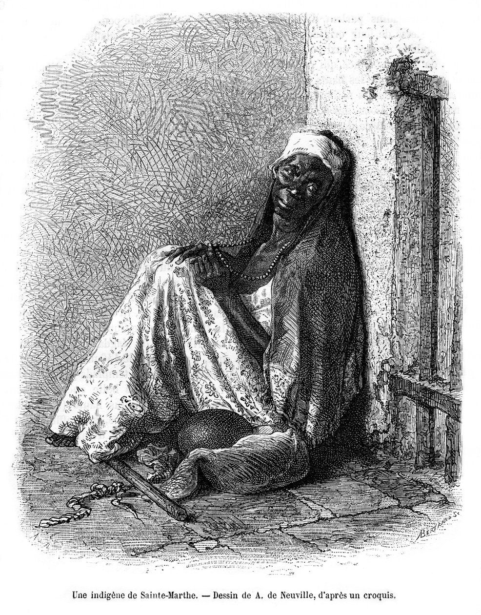 Kobieta z Santa Marta, Kolumbia, XIX w. autorstwa A. de Neuville