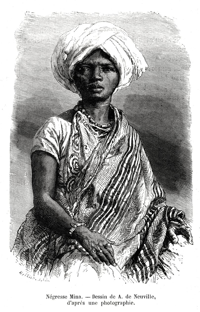 Murzynka Mina, Brazylia, XIX w. autorstwa A. de Neuville