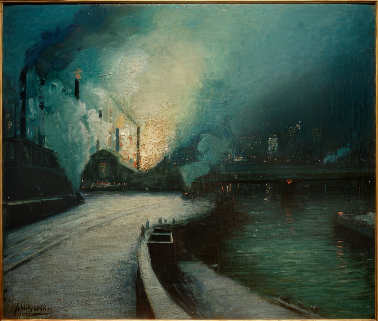 Industrieszene, Pittsburgh autorstwa Aaron Henry Gorson