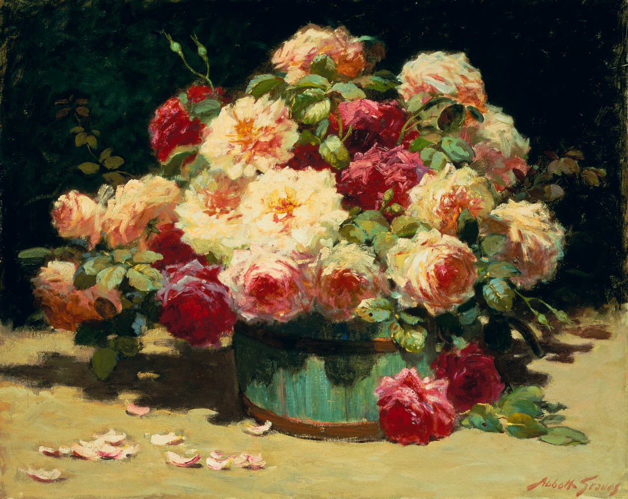 Obfitość róż (olej na płótnie) autorstwa Abbott Fuller Graves