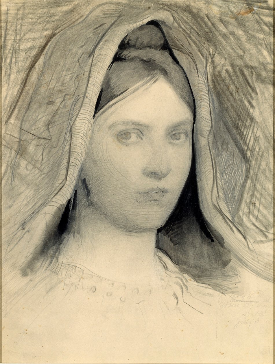 Głowa Mary B. Thayer autorstwa Abbott Handerson Thayer