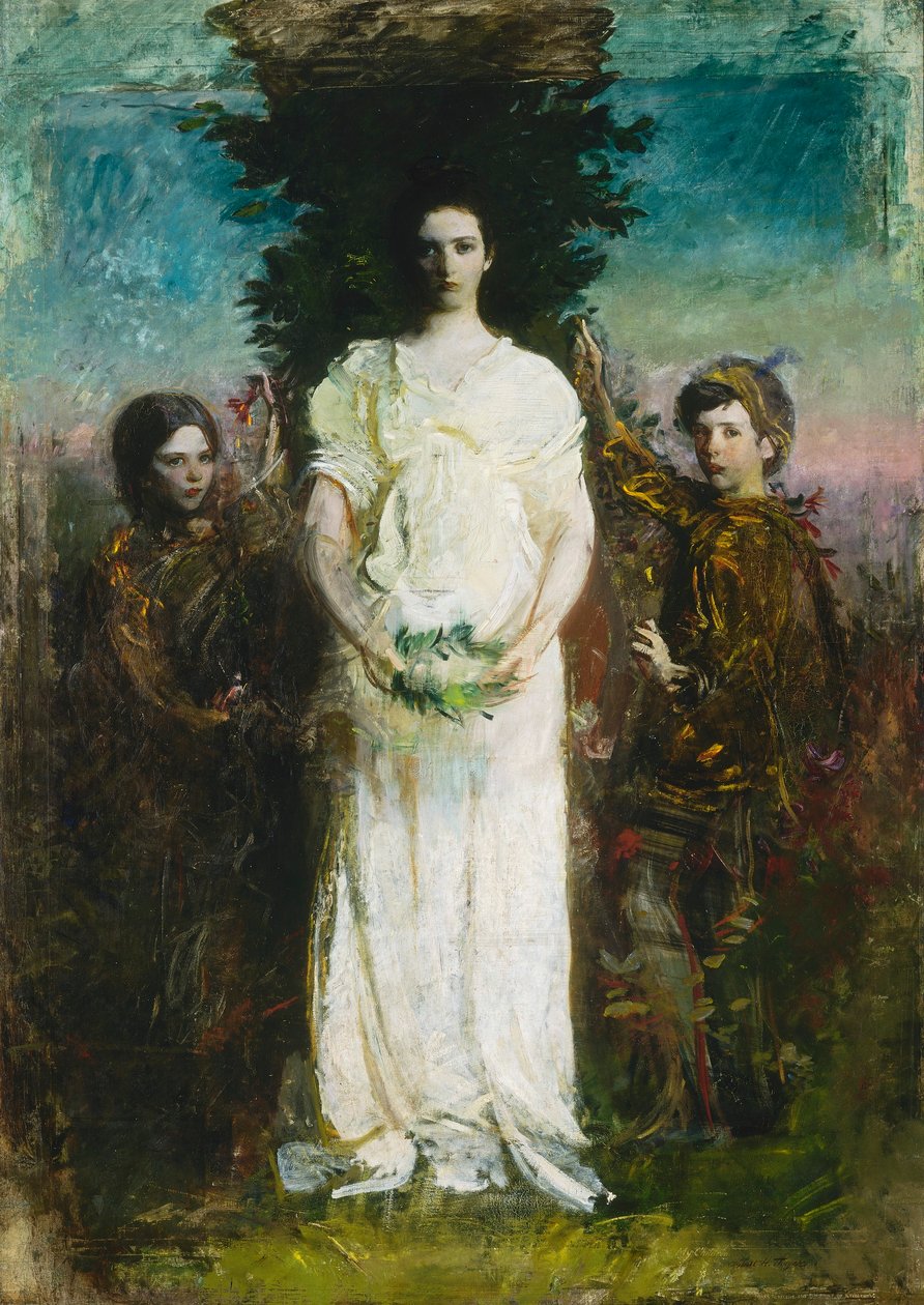 Moje dzieci (Mary, Gerald i Gladys Thayer) autorstwa Abbott Handerson Thayer
