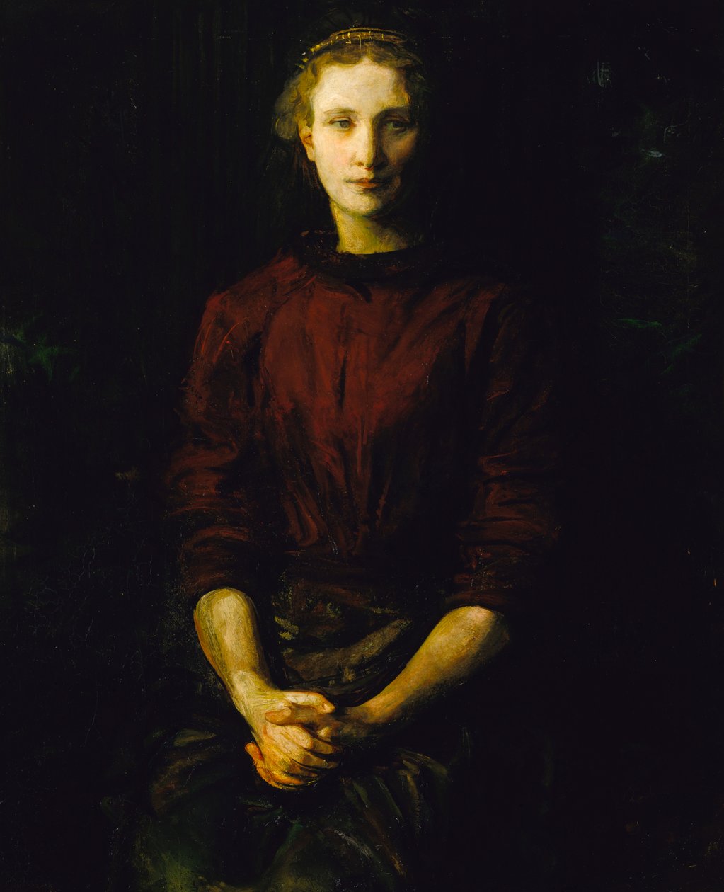 Portret damy pani William B. Cabot, 1900-1902. autorstwa Abbott Handerson Thayer