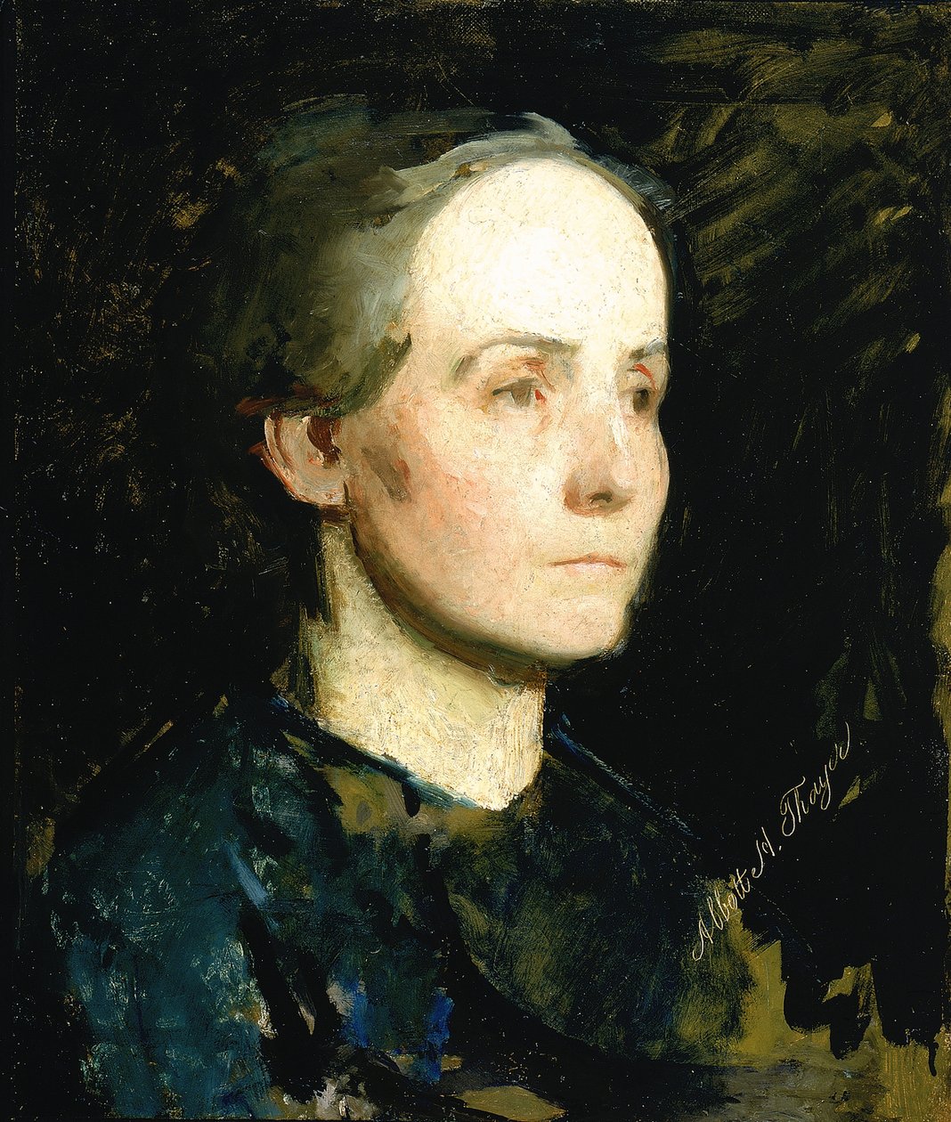 Portret kobiety Panna Gertrude Bloede, ca. 1881. autorstwa Abbott Handerson Thayer