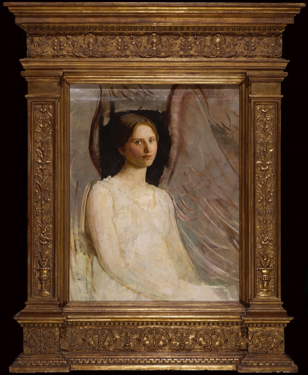 Studium dla siedzącego anioła autorstwa Abbott Handerson Thayer