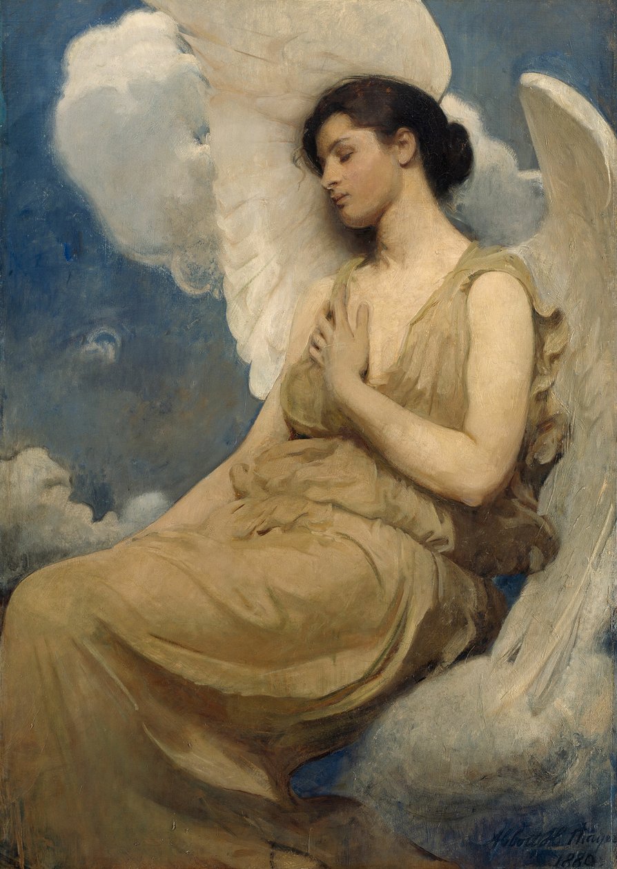 Skrzydlata postać autorstwa Abbott Handerson Thayer