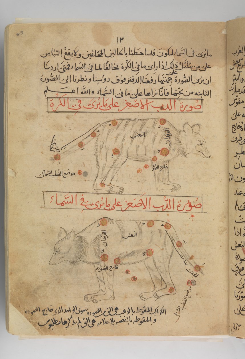 Kitab suwar al-kawakib al-thabita Księga obrazów gwiazd stałych, Iran, koniec XV wieku. autorstwa Abd al Rahman al Sufi