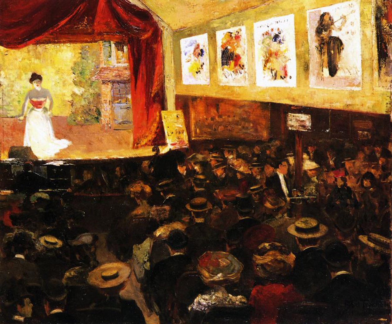 Kawiarnia-koncert, ok. 1904 r. autorstwa Abel Truchet