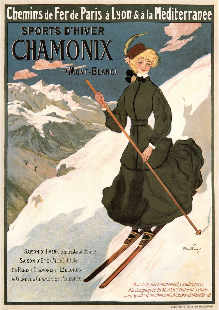Chamonix Mont Blanc, 1905 autorstwa Abel Faivre