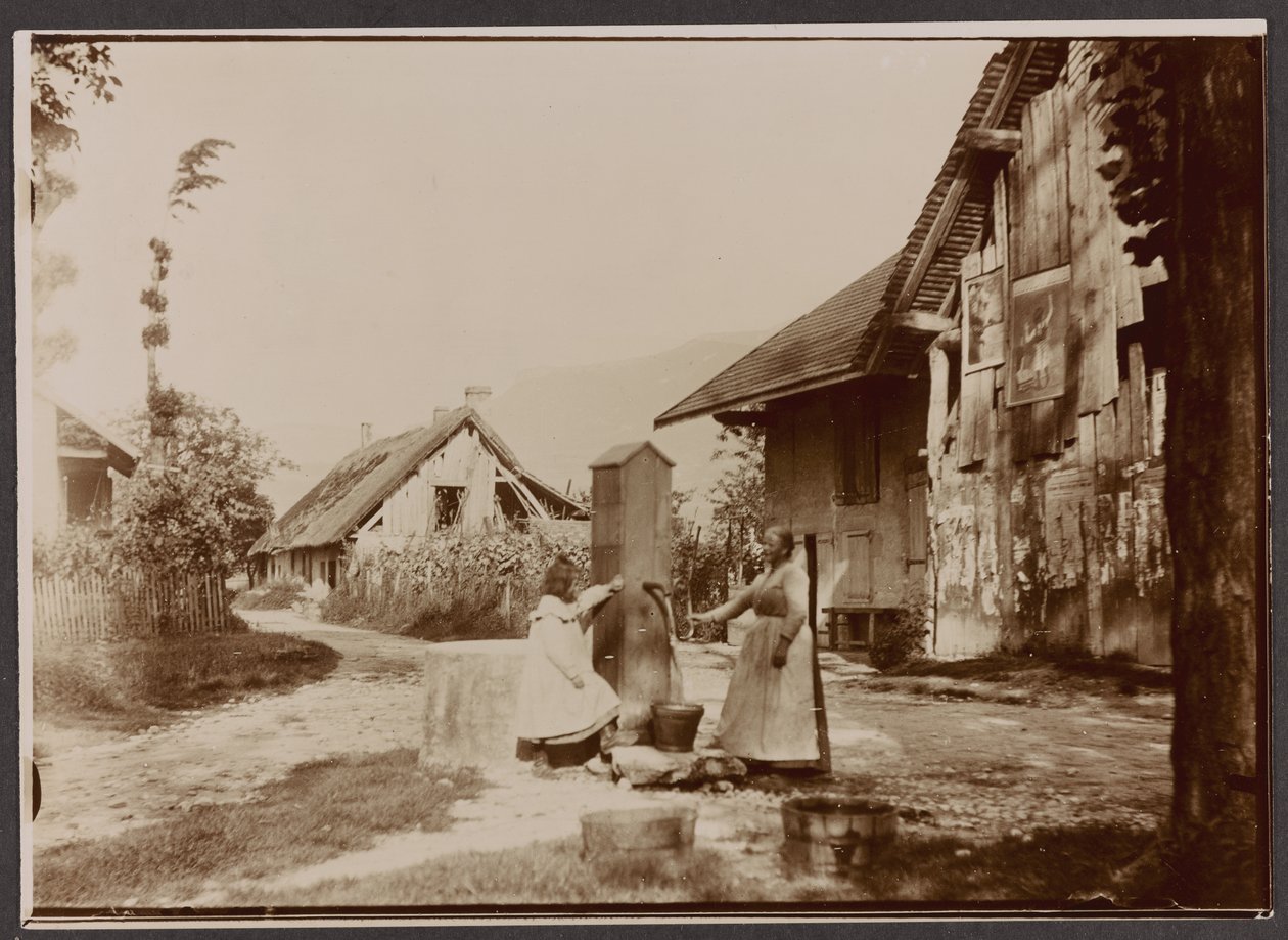 Aix les Bains - w pobliżu wielkiego portu, 27 czerwca 1902 (papier do wydruków żelatynowo-srebrowych) autorstwa Abel Marie Nicolas Boulineau