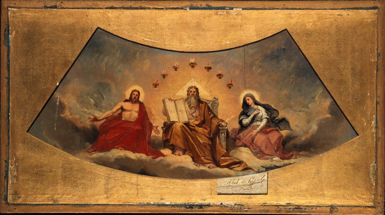 Francuski: Le Père éternel, le Christ et la Vierge autorstwa Abel de Pujol