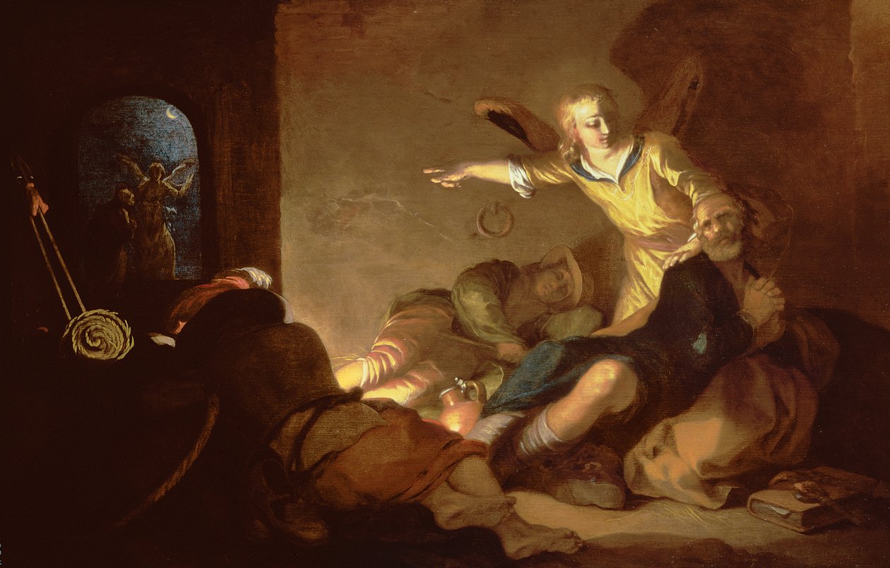 Wyzwolenie św. Piotra autorstwa Abraham Bloemaert