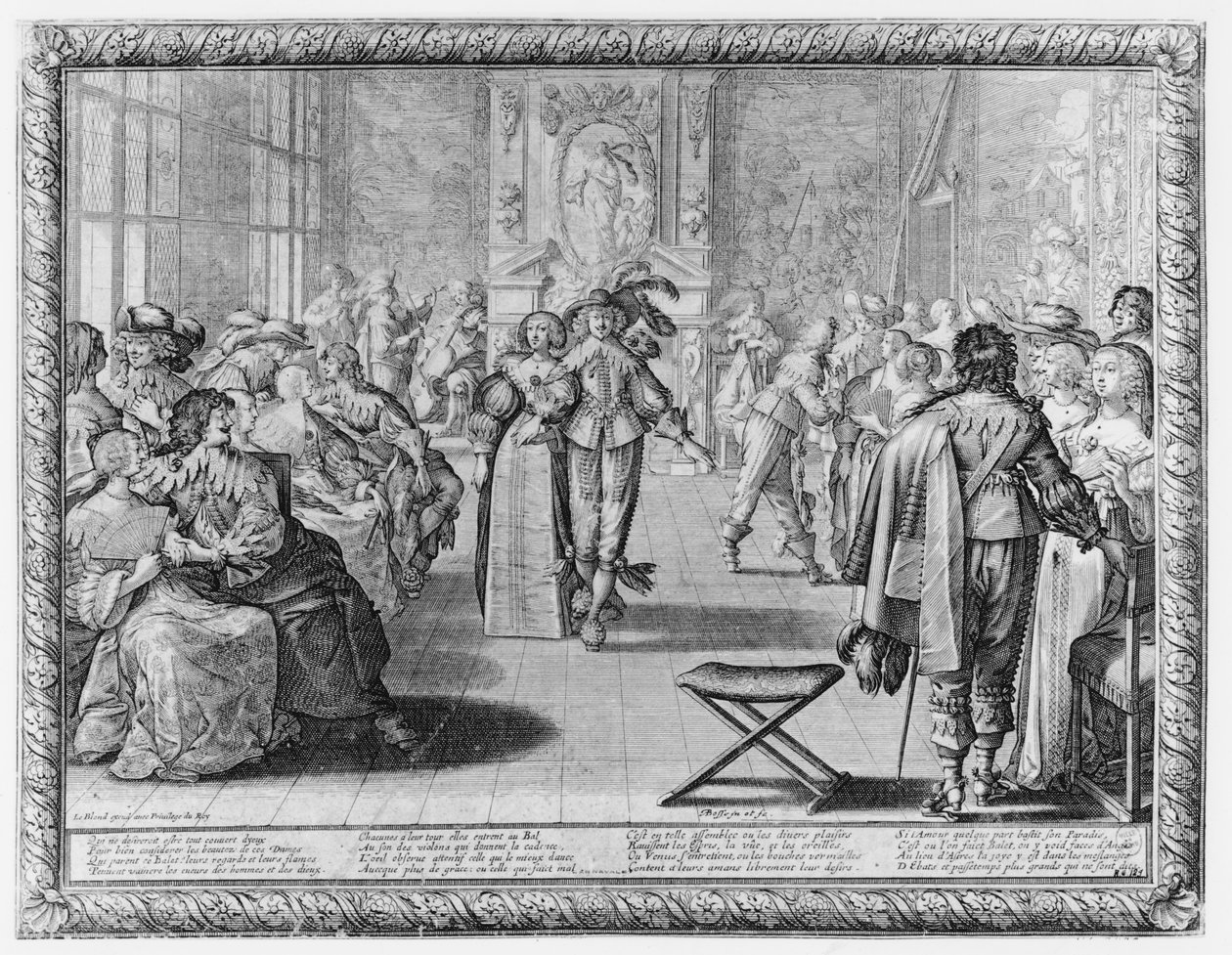 Bal dworski, ok. 1630 autorstwa Abraham Bosse