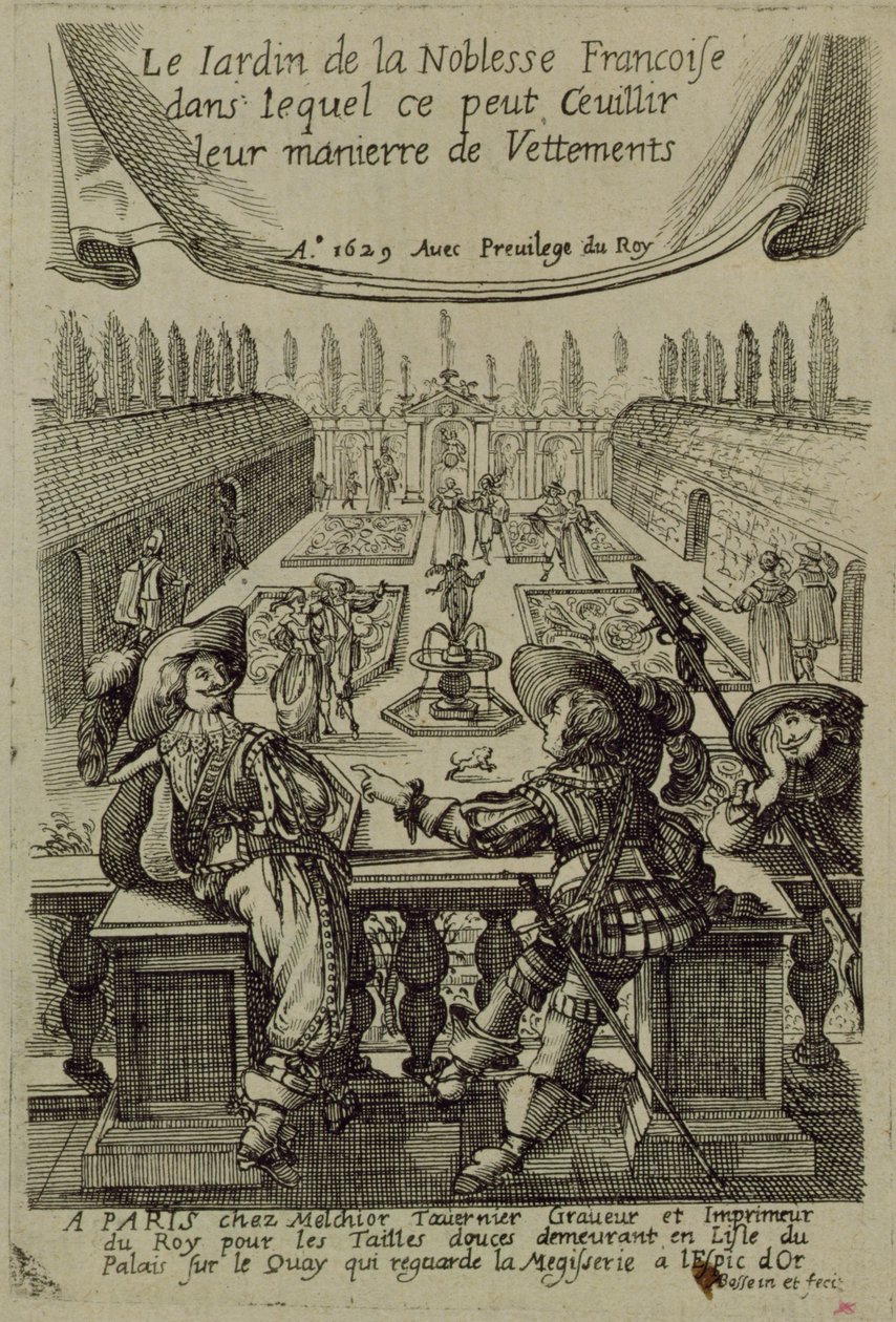 Ogród szlachty francuskiej, ok. 1640 autorstwa Abraham Bosse