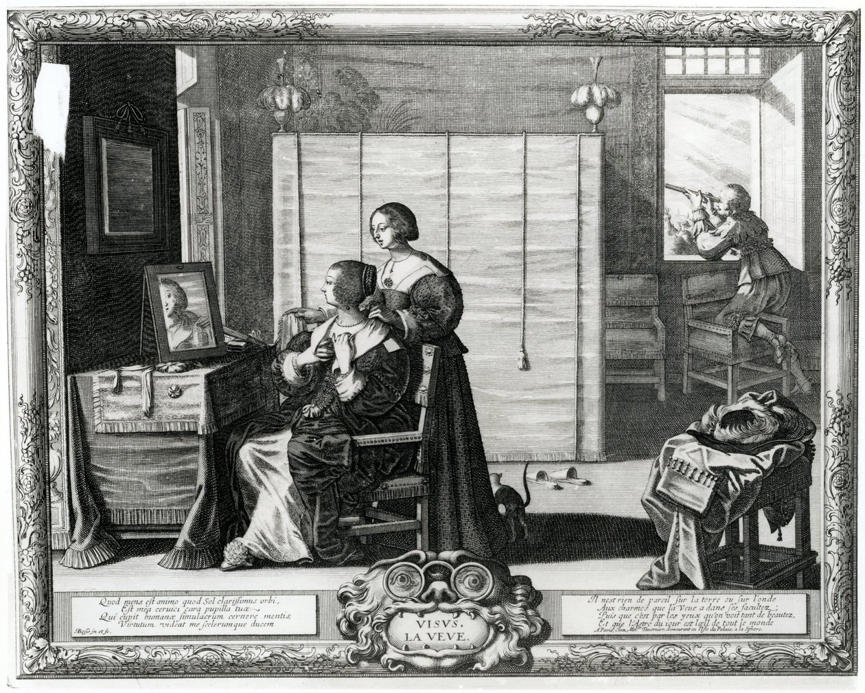 Visus La Veve, XVII wiek autorstwa Abraham Bosse