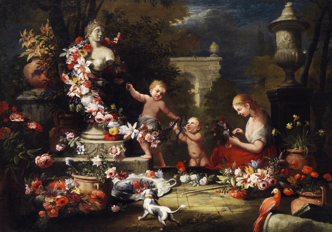 Kwiaty dla bogini Wenus autorstwa Abraham Brueghel
