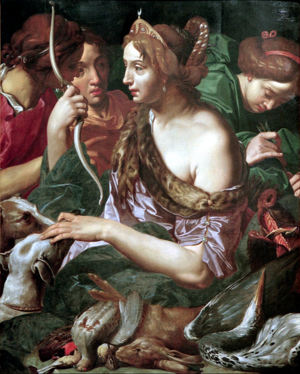 Diana po pościgu, ok. 1618 autorstwa Abraham Jannsens