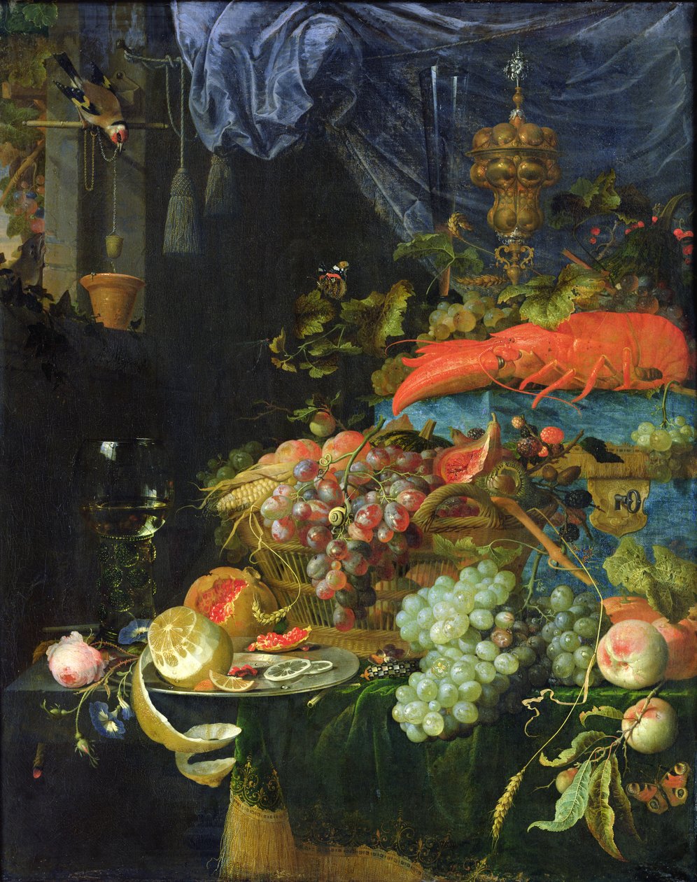 Martwa natura autorstwa Abraham Mignon