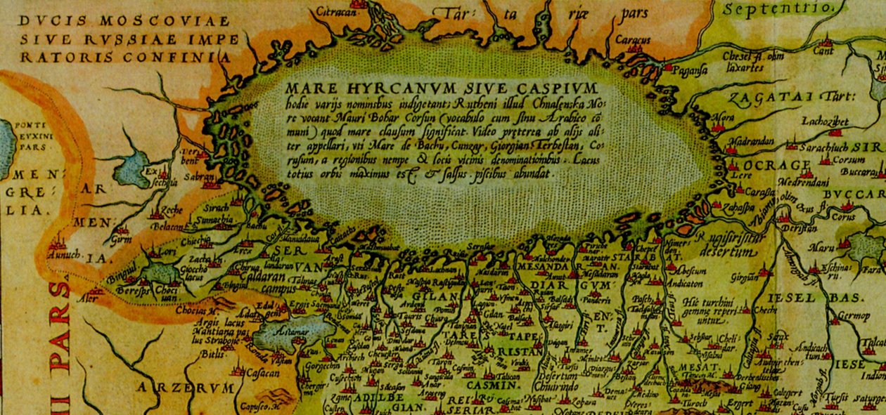 Mapa Orteliusa Persji, Antwerpia, 1570 autorstwa Abraham Ortelius