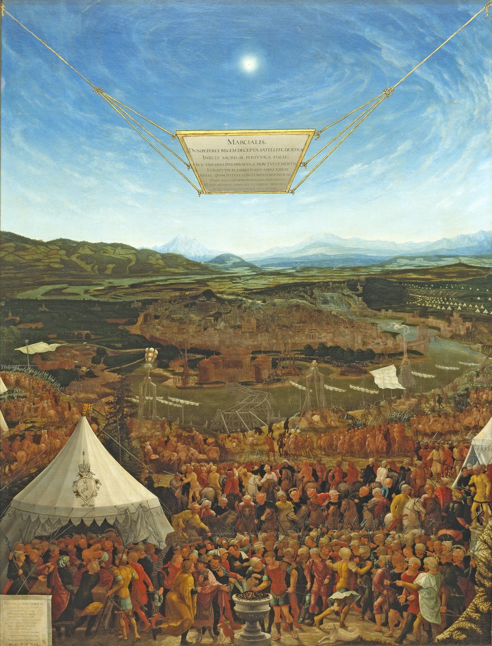 Mucius Scaevola przed królem Porseną, 1533 autorstwa Abraham Schöpfer