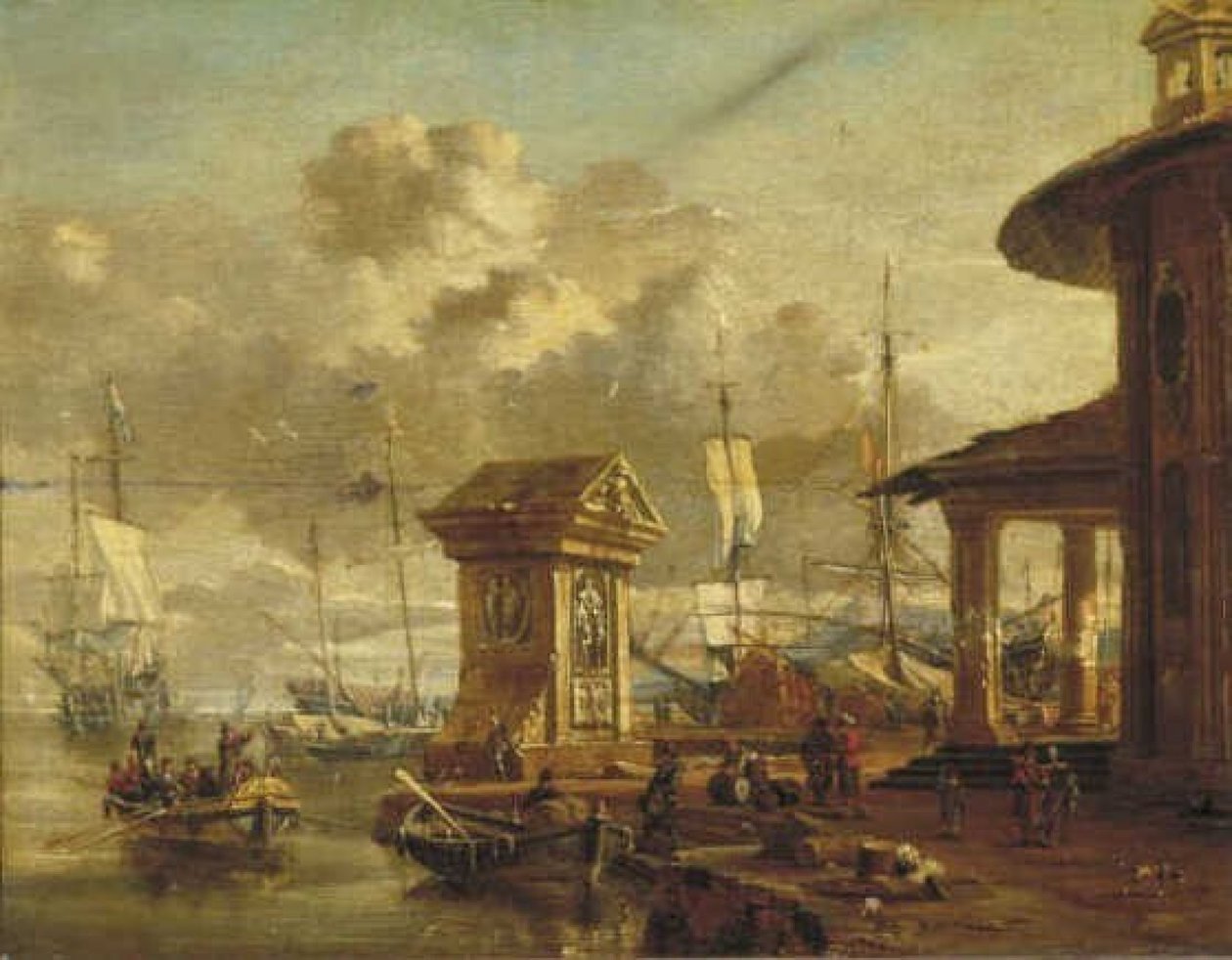 włoski port autorstwa Abraham Storck