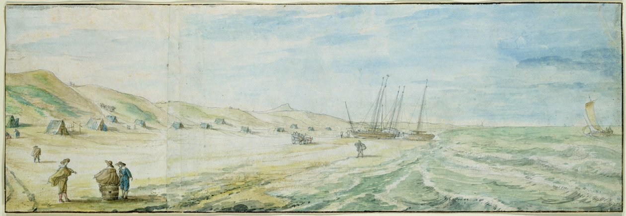 Plaża w Wijk aan Zee autorstwa Abraham Willaerts