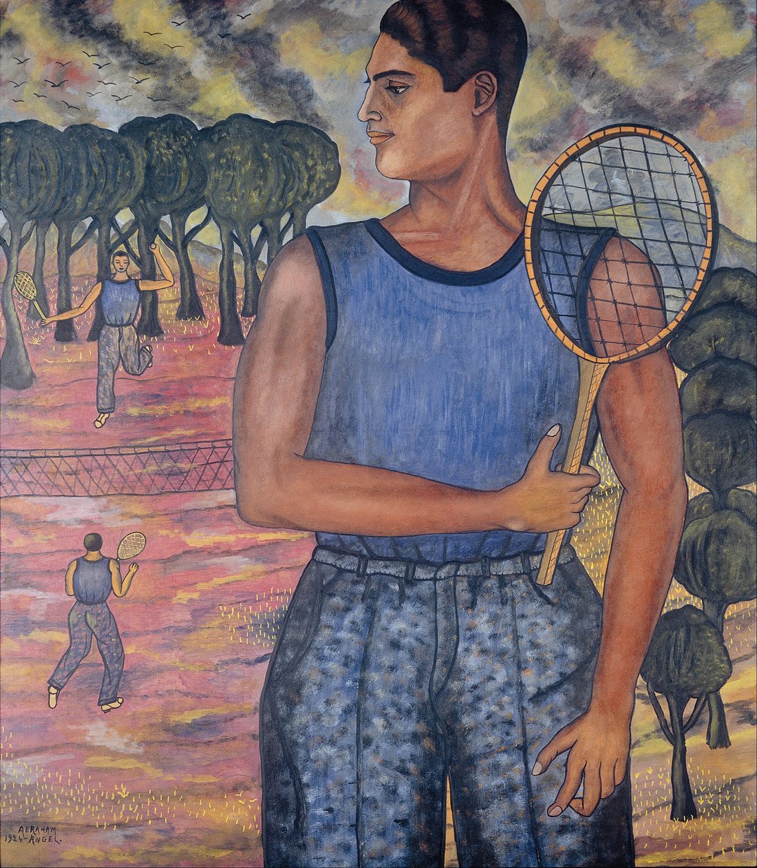 Portret Hugo Tilghmana (tenisista) autorstwa Abraham Ángel