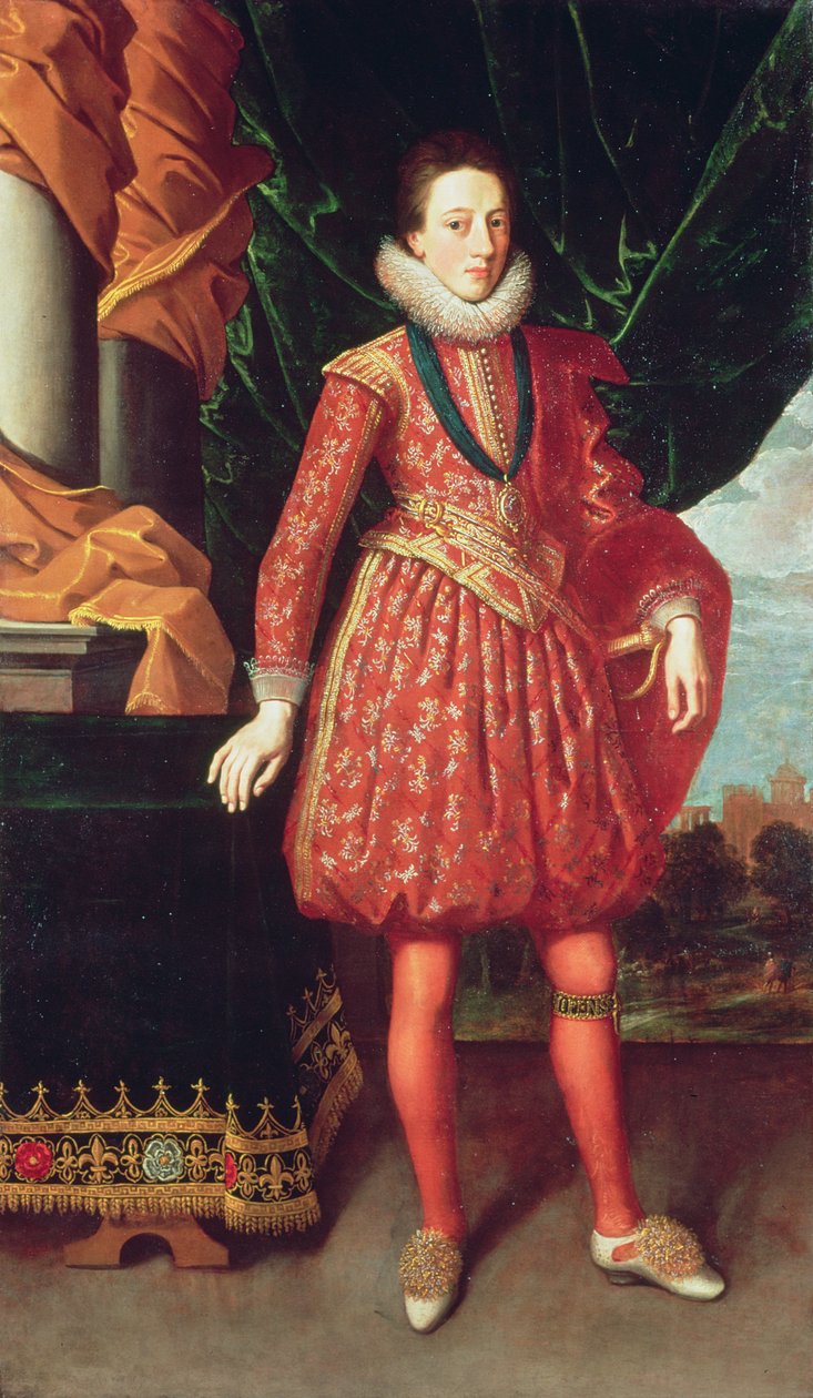 Portret Karola I (1600-49) c.1617-20 autorstwa Abraham van Blyenberch