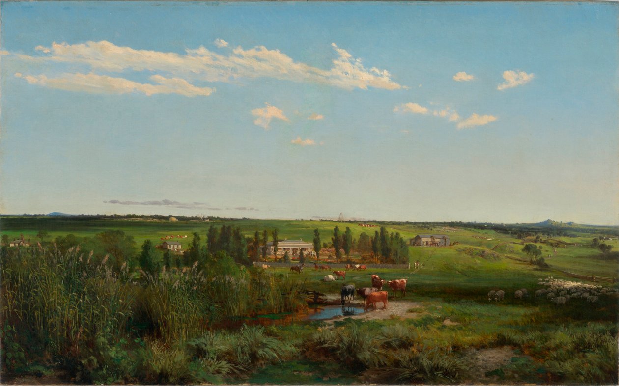""Le domaine de Mount Fyans en Australie"" (zagroda Mount Fyans) Peinture de Louis Buvelot (1814-1888) - 1869 - Olej na płótnie Dim 58,6x95,3 cm National Gallery of Australia, Canberra autorstwa Abraham Louis Buvelot