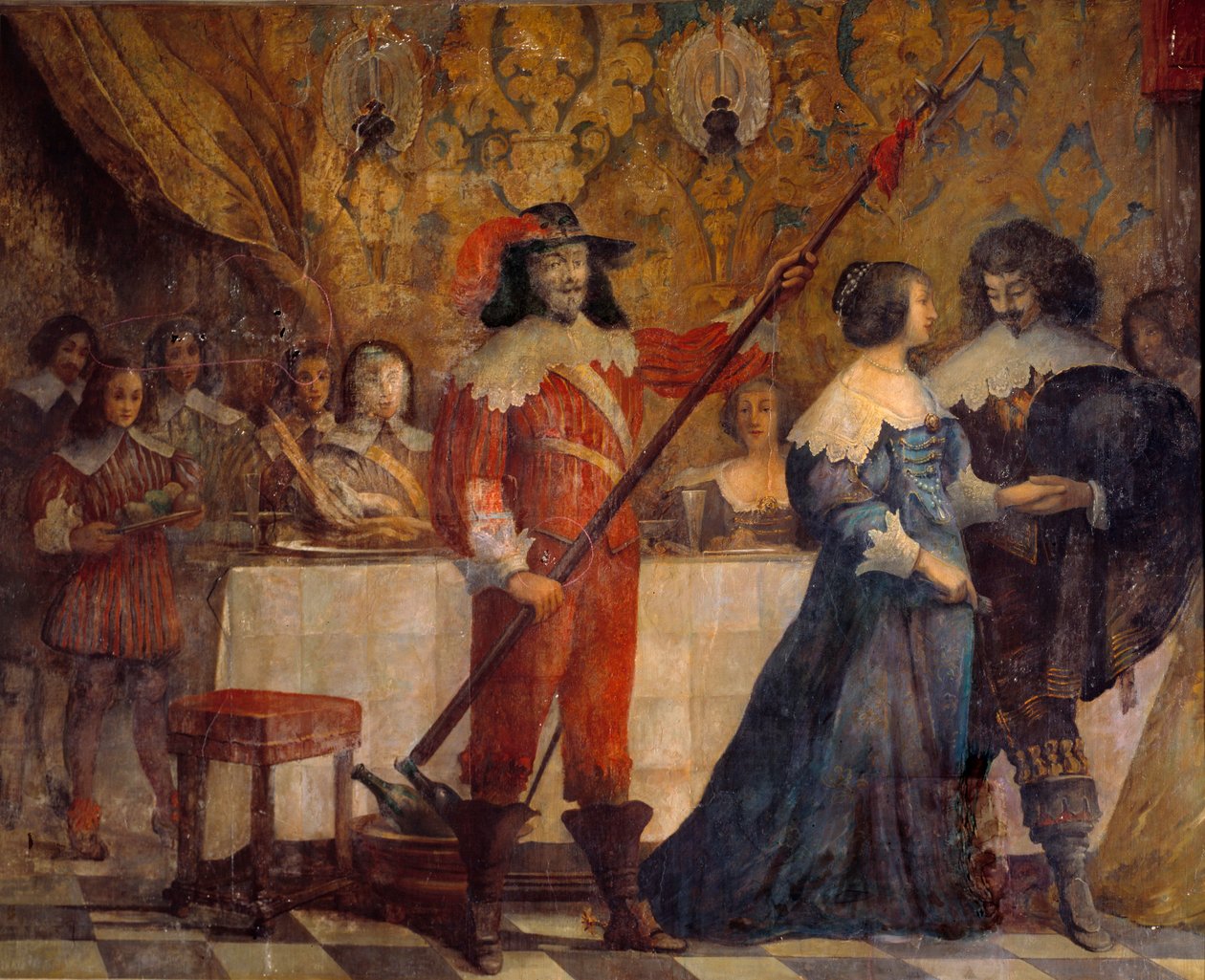 Scena z życia Karola de Valois, księcia Angouleme (1573-1650) Obraz Abrahama Bosse (1602-1676) autorstwa Abraham (after) Bosse