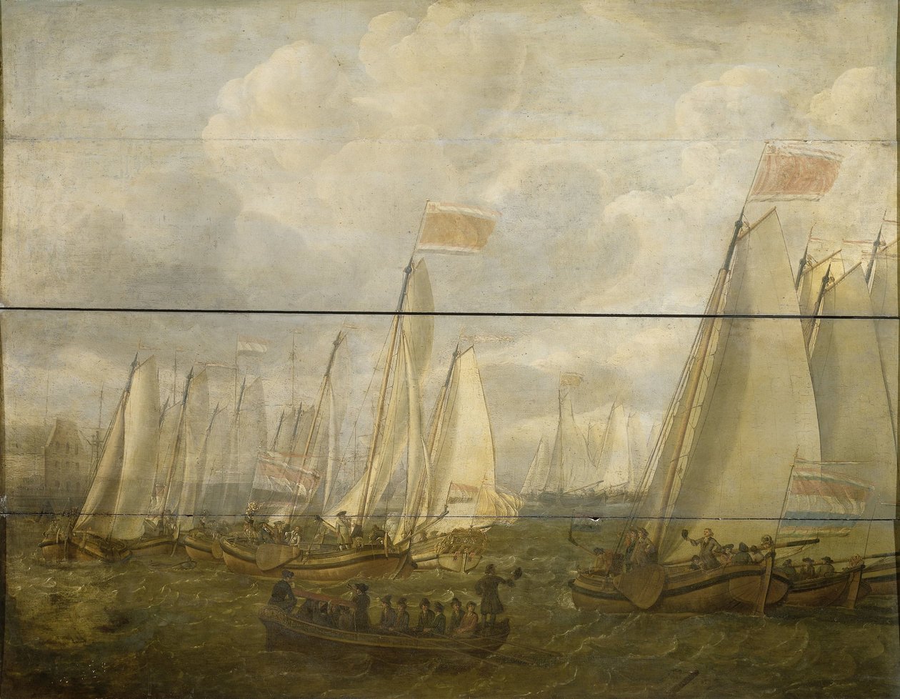 Korowód Marines na Y off Amsterdam autorstwa Abraham  Alewijn