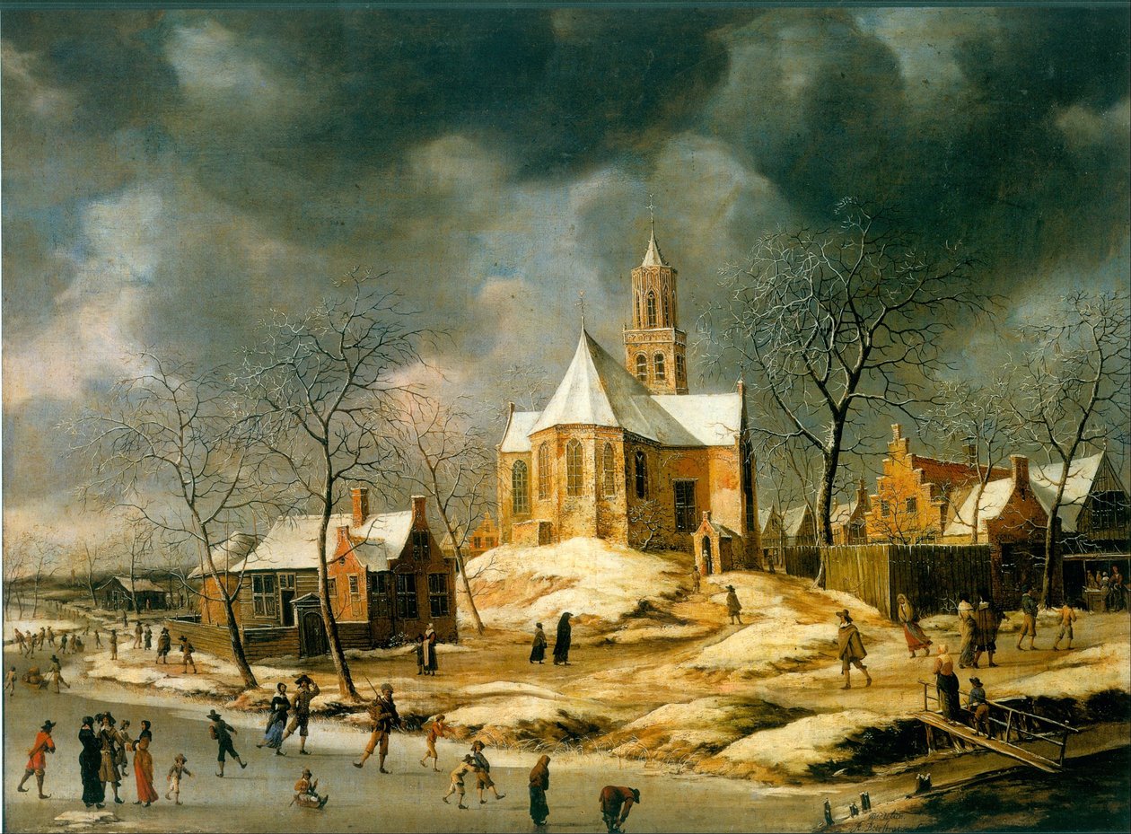 Wieś Midlum autorstwa Abraham Beerstraaten