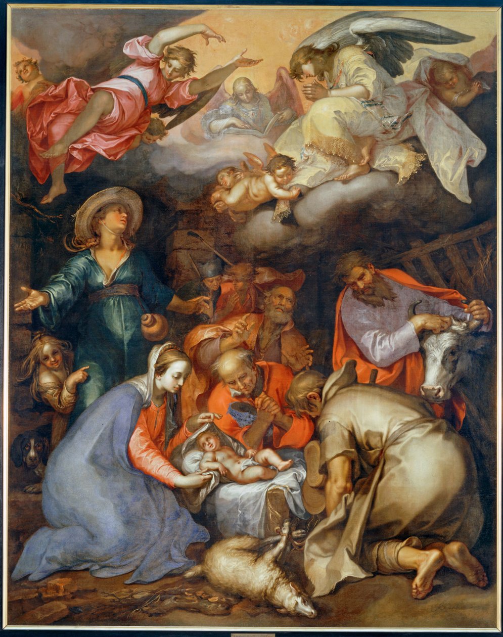 Adoration des bergers ... autorstwa Abraham Bloemaert