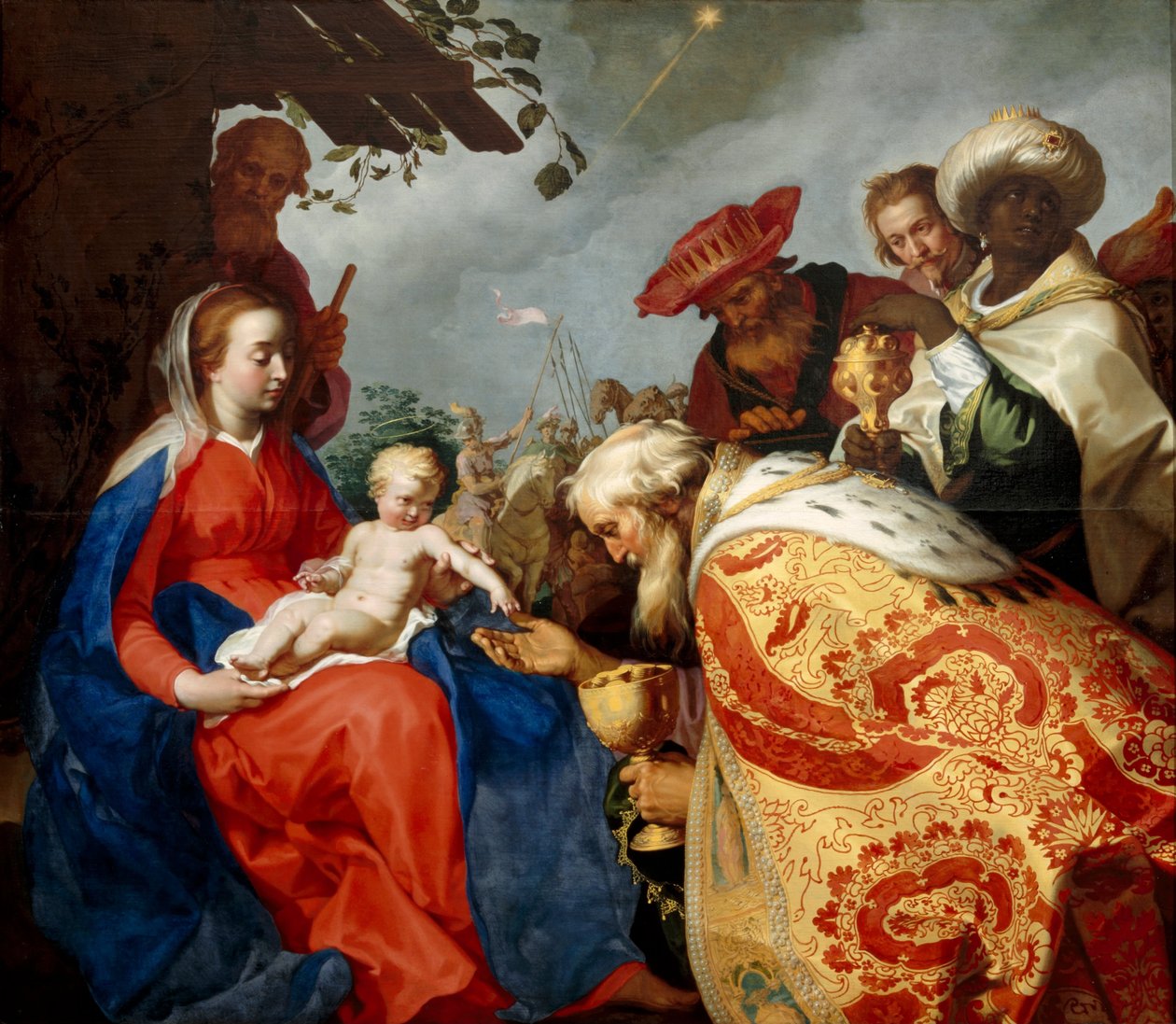Adoracja Trzech Króli autorstwa Abraham Bloemaert