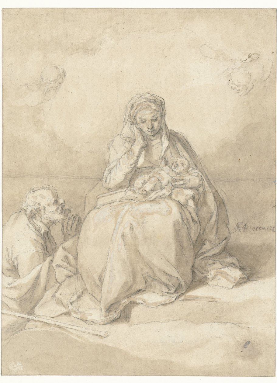 Święta Rodzina autorstwa Abraham Bloemaert