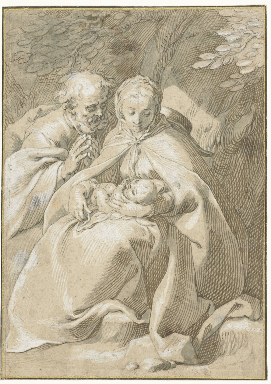 Święta Rodzina autorstwa Abraham Bloemaert