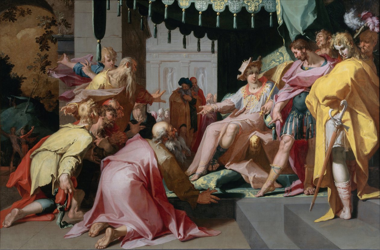 Józef i jego bracia, 1595-1600 autorstwa Abraham Bloemaert