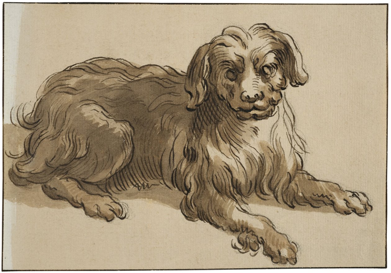 Pies długowłosy autorstwa Abraham Bloemaert