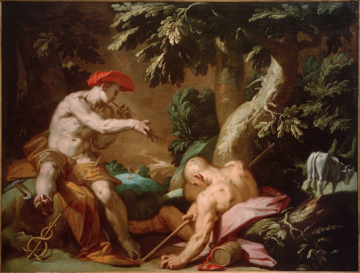 Merkury, Argus i Io autorstwa Abraham Bloemaert