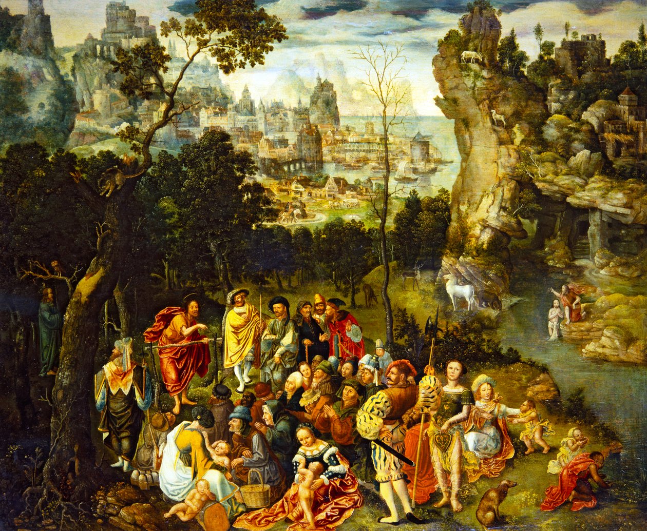 Przepowiadanie świętego Jana Chrzciciela autorstwa Abraham Bloemaert