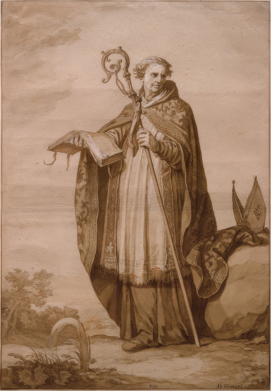 Św. Engelmund autorstwa Abraham Bloemaert