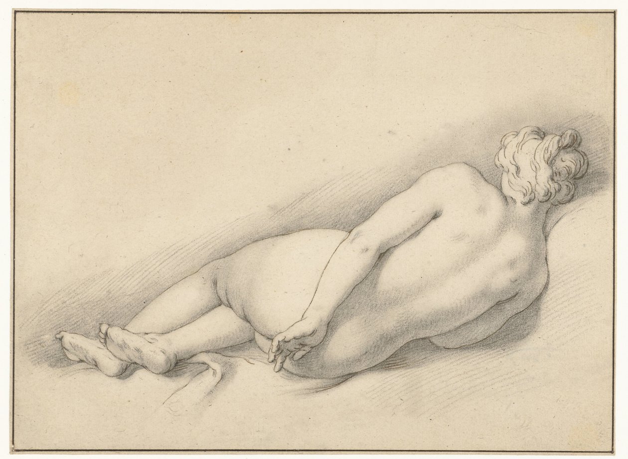Studium leżącej nagiej kobiety autorstwa Abraham Bloemaert