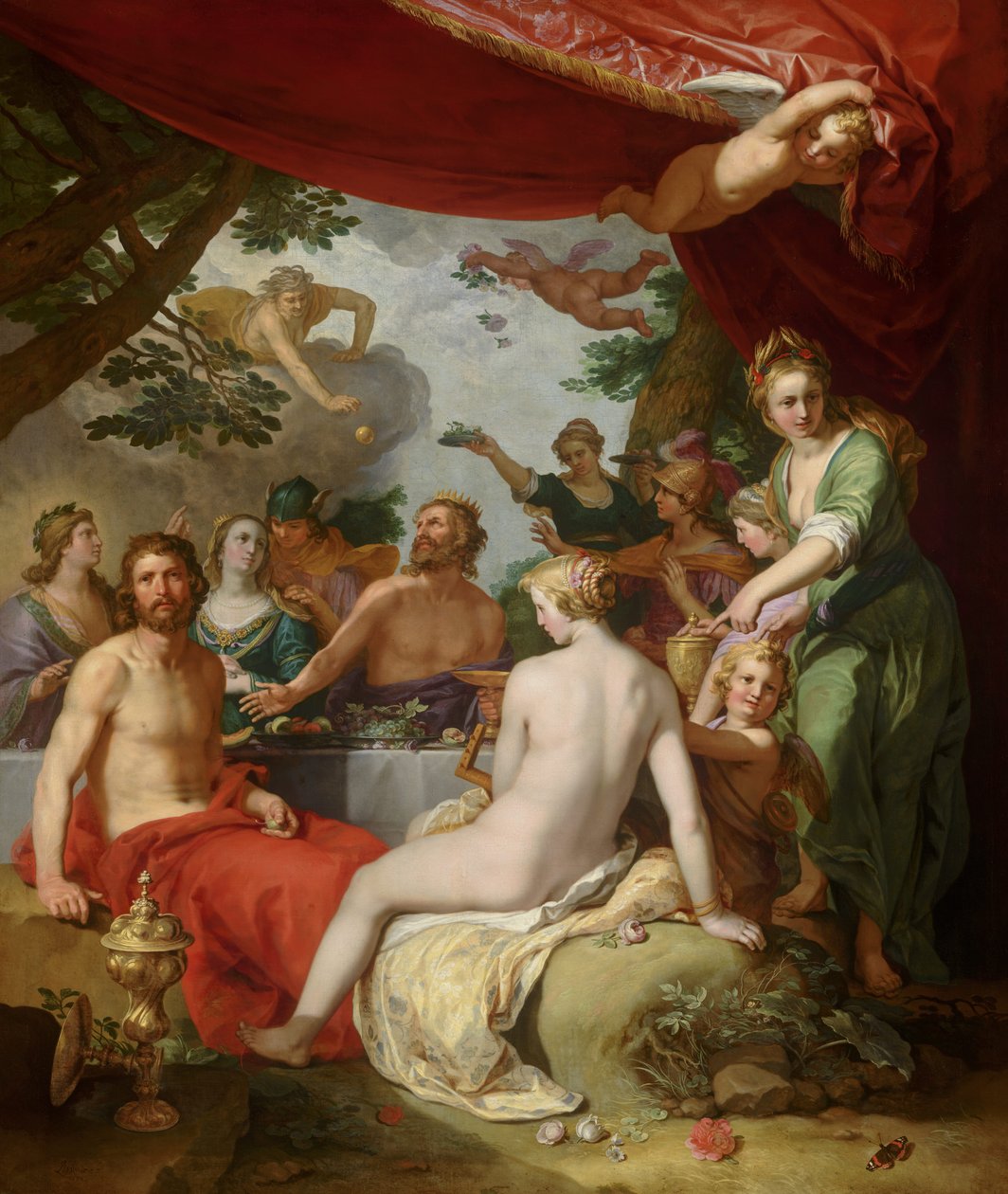 Uczta bogów na weselu Peleusa i Tetydy autorstwa Abraham Bloemaert